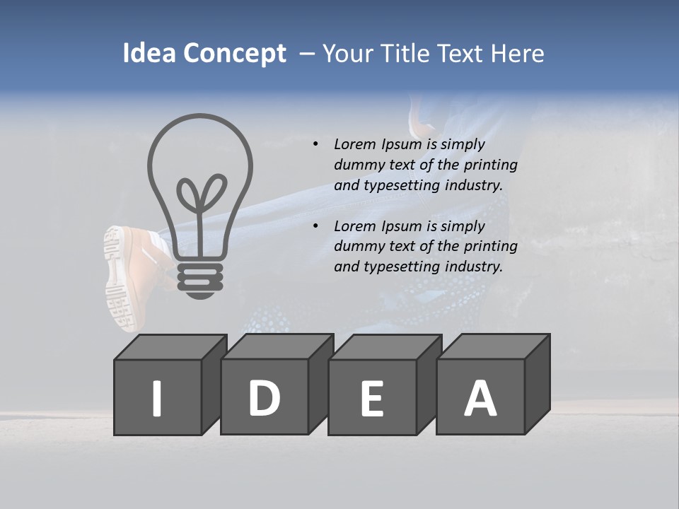 Boots Girl Emotional PowerPoint Template