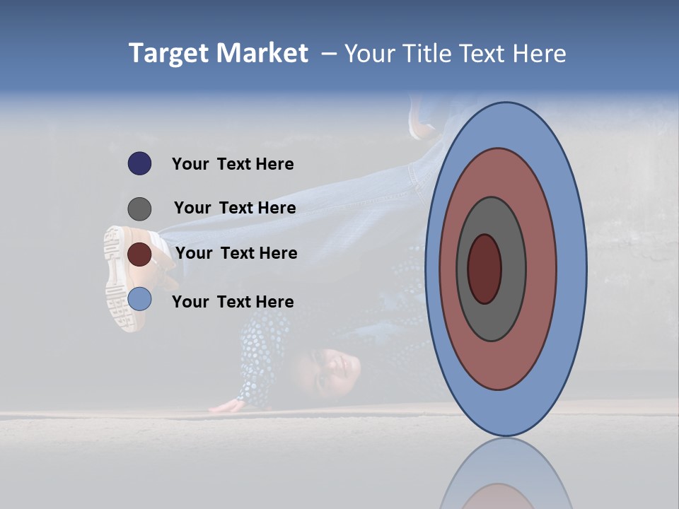 Boots Girl Emotional PowerPoint Template