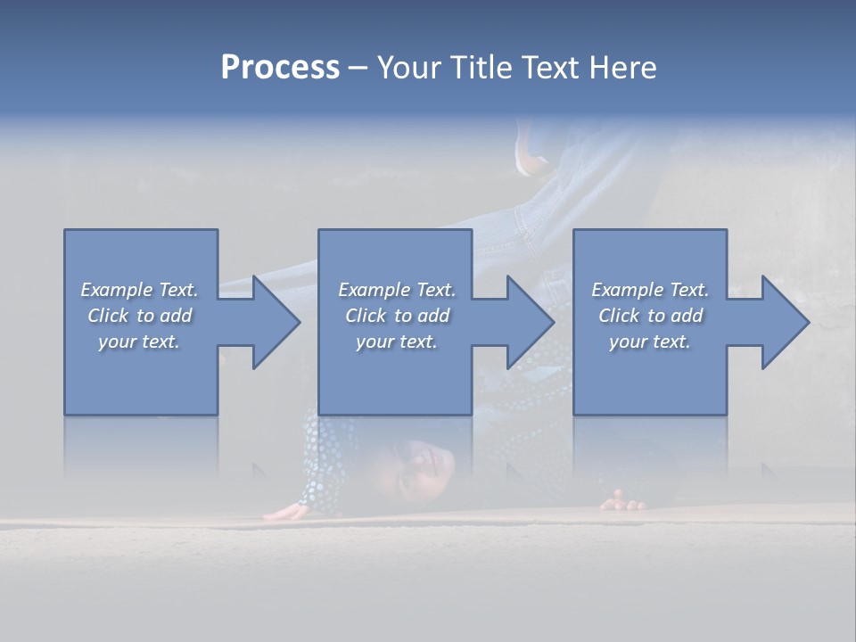 Boots Girl Emotional PowerPoint Template