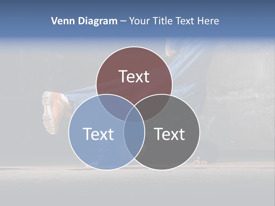 Boots Girl Emotional PowerPoint Template