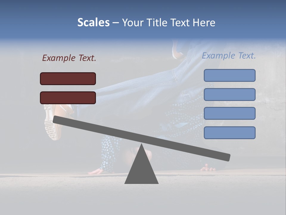 Boots Girl Emotional PowerPoint Template