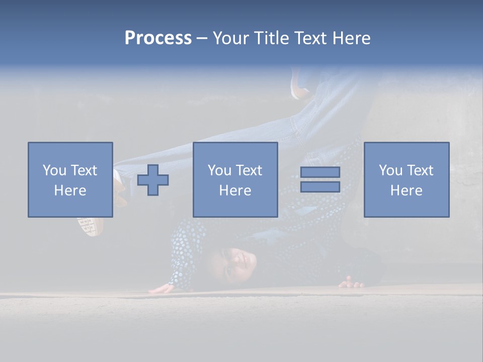 Boots Girl Emotional PowerPoint Template