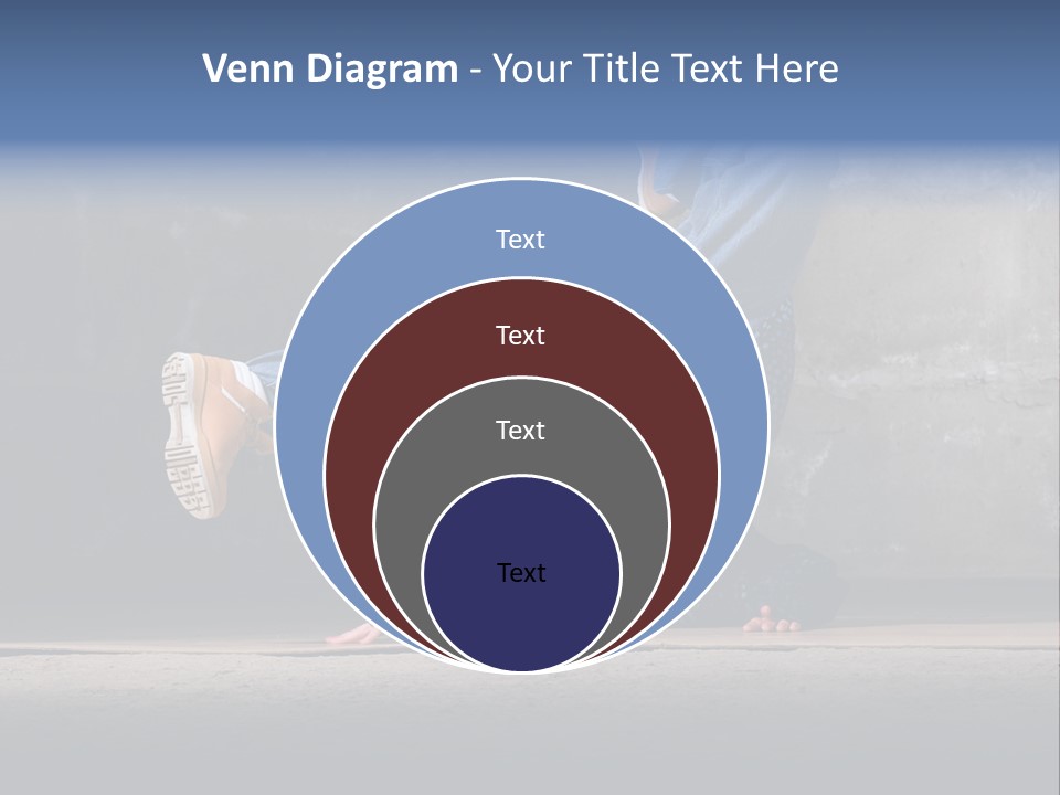 Boots Girl Emotional PowerPoint Template