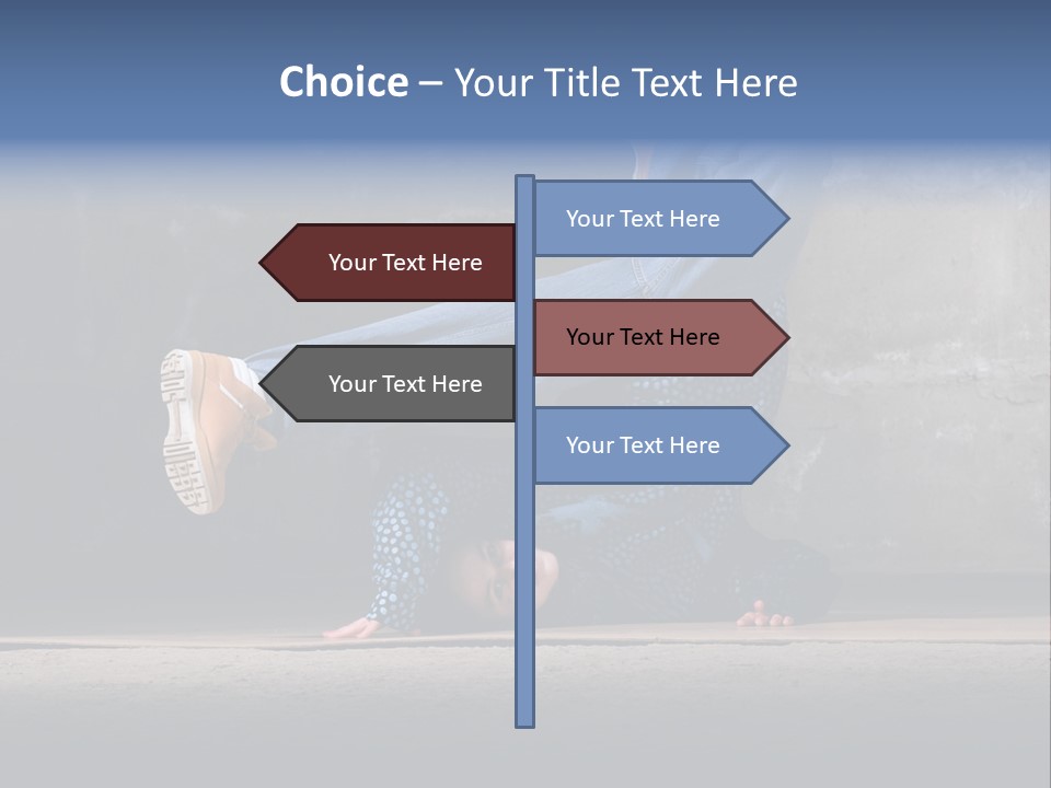 Boots Girl Emotional PowerPoint Template