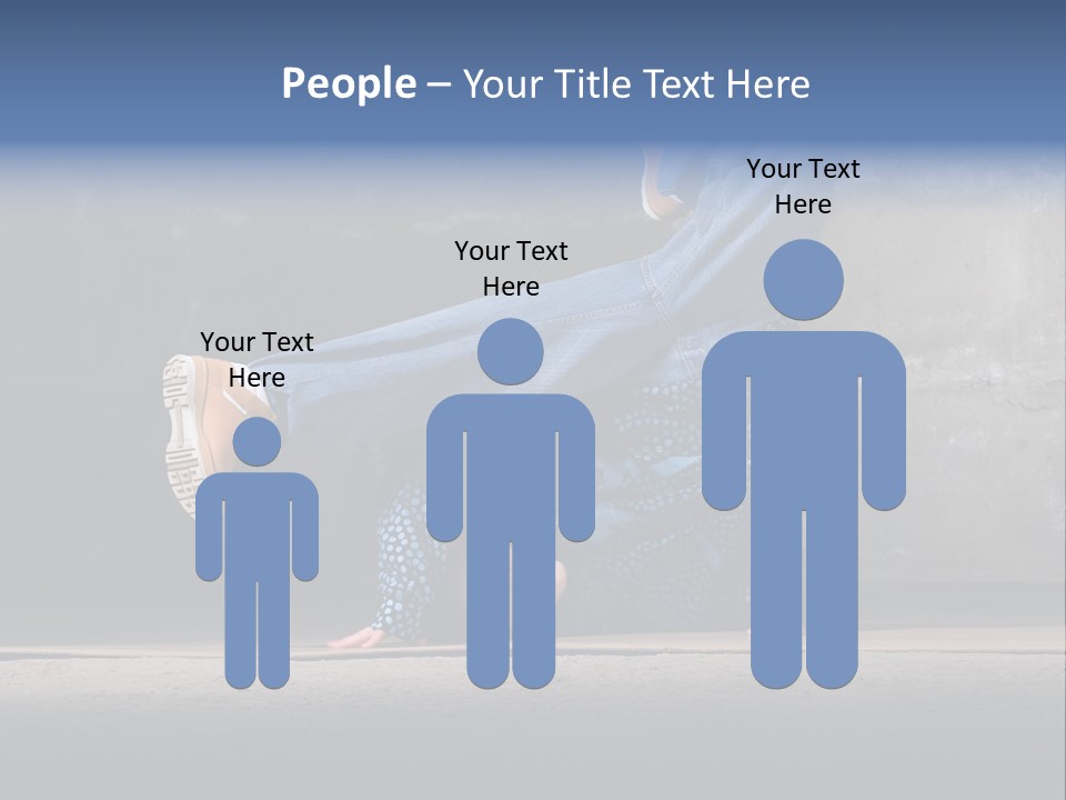 Boots Girl Emotional PowerPoint Template