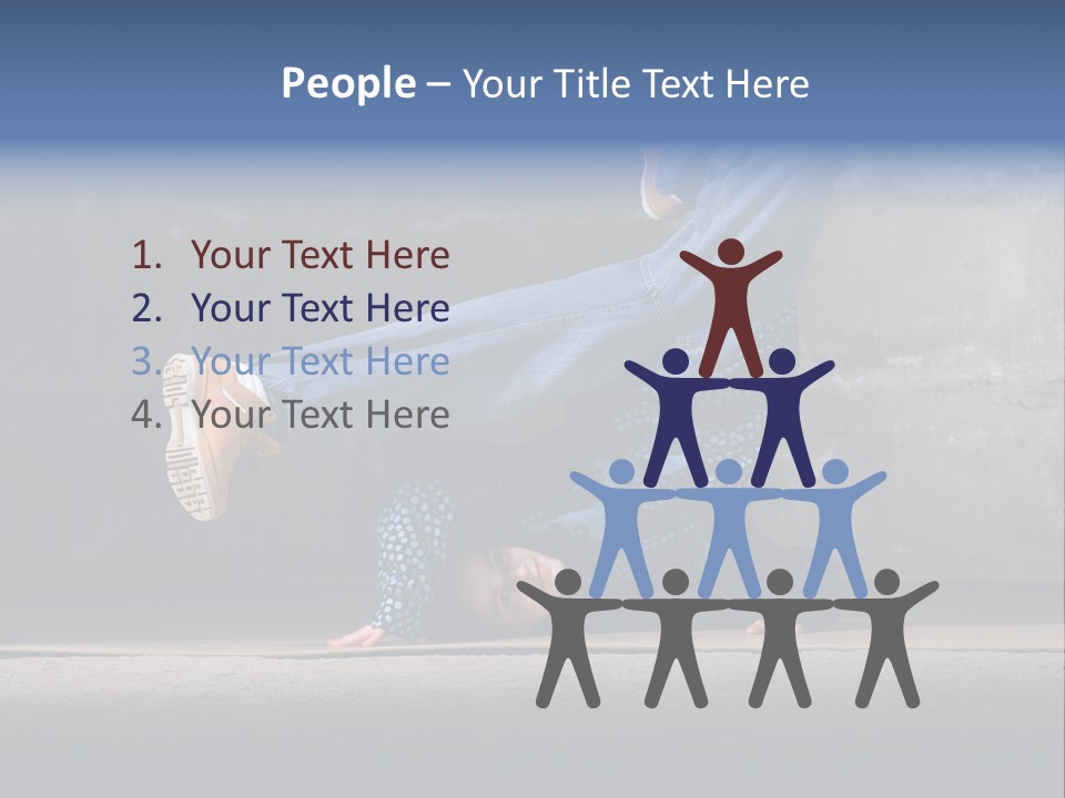 Boots Girl Emotional PowerPoint Template