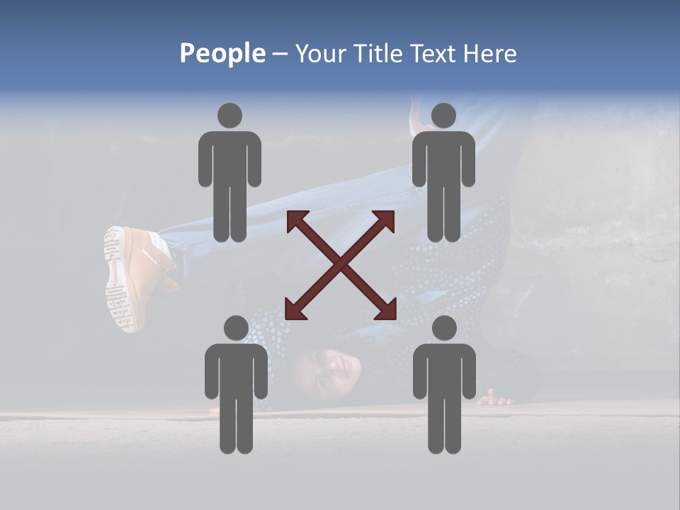 Boots Girl Emotional PowerPoint Template