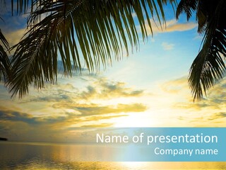 Sky Tree Tropical PowerPoint Template