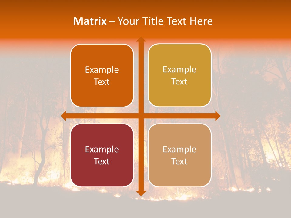 Fire Forest Hot PowerPoint Template