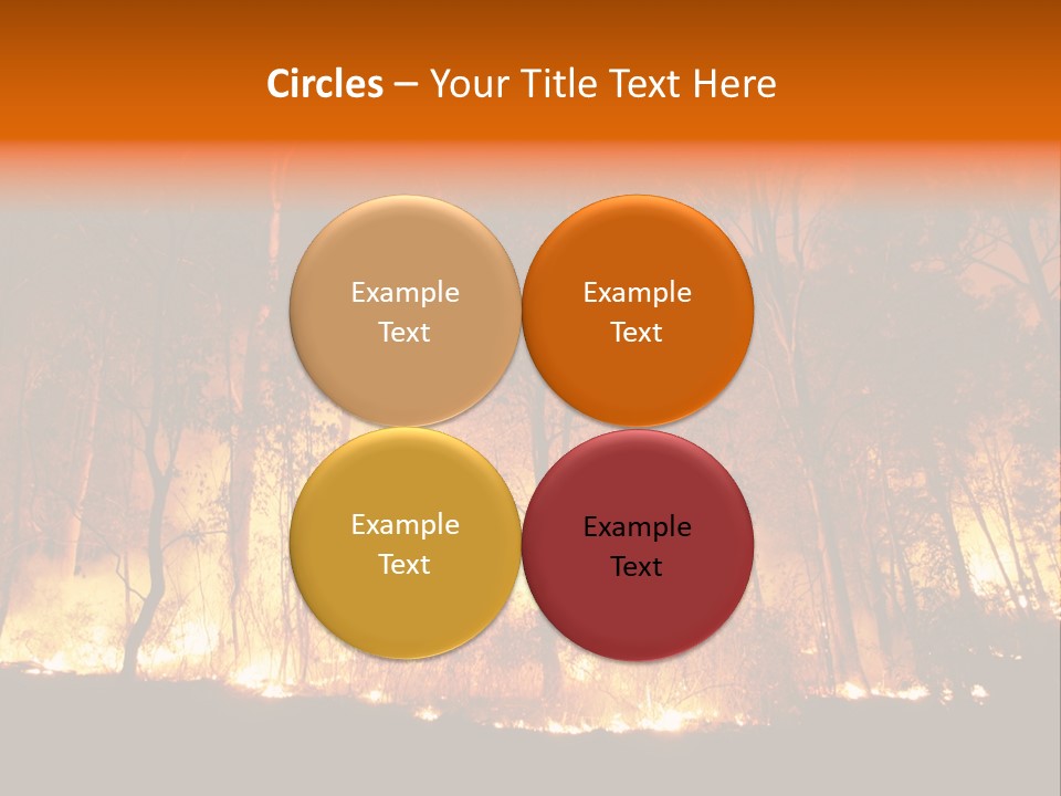 Fire Forest Hot PowerPoint Template