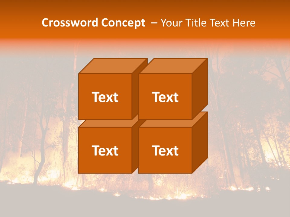 Fire Forest Hot PowerPoint Template