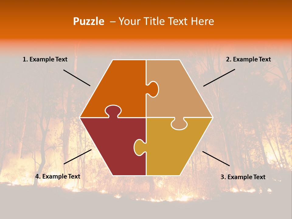 Fire Forest Hot PowerPoint Template