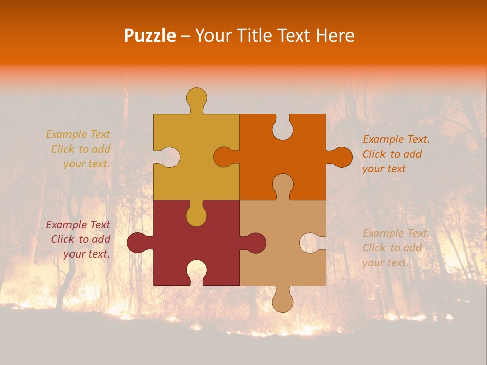 Fire Forest Hot PowerPoint Template