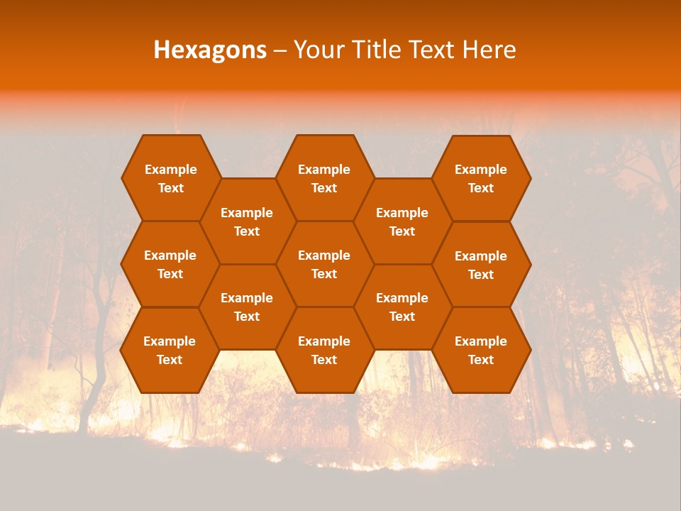 Fire Forest Hot PowerPoint Template