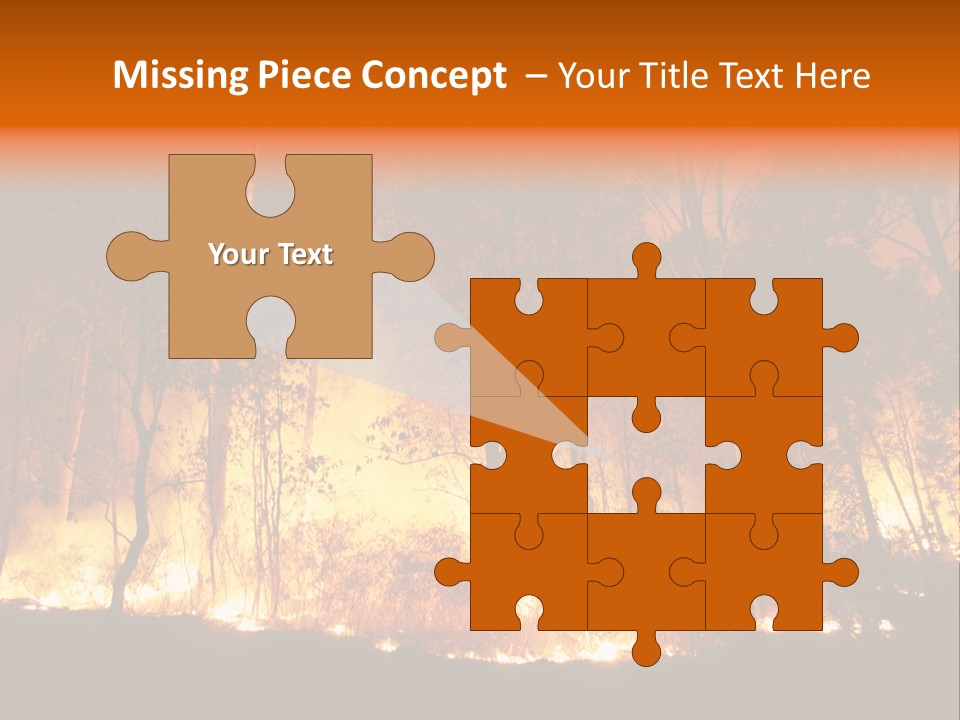 Fire Forest Hot PowerPoint Template