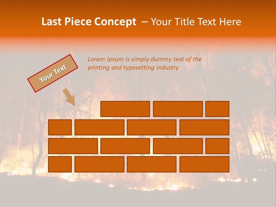 Fire Forest Hot PowerPoint Template