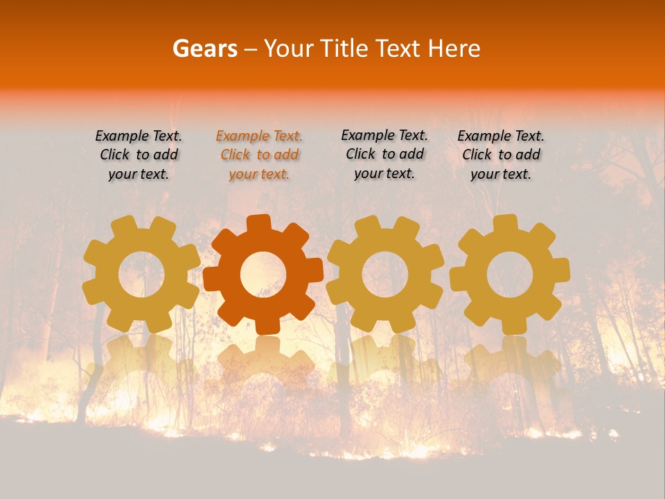 Fire Forest Hot PowerPoint Template