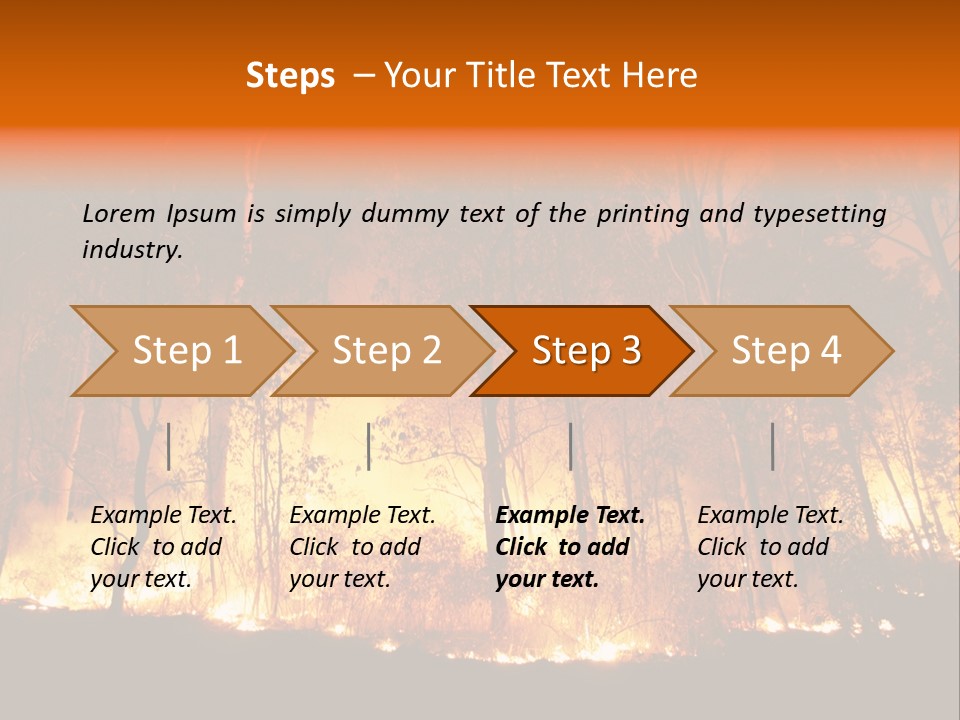 Fire Forest Hot PowerPoint Template