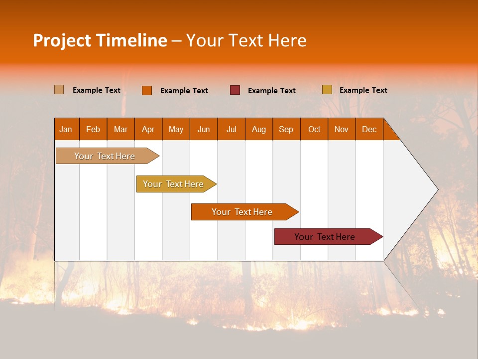 Fire Forest Hot PowerPoint Template