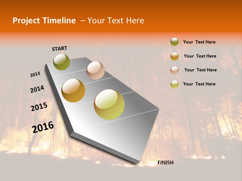 Fire Forest Hot PowerPoint Template