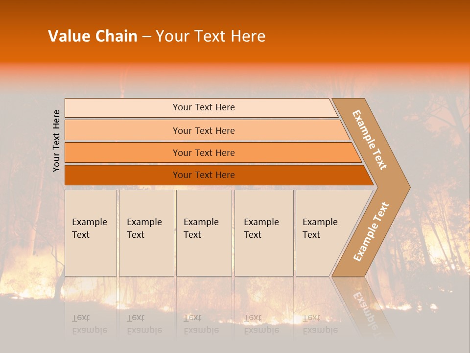 Fire Forest Hot PowerPoint Template
