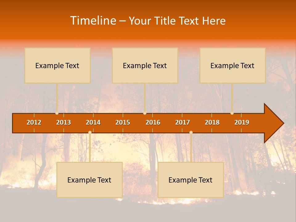 Fire Forest Hot PowerPoint Template