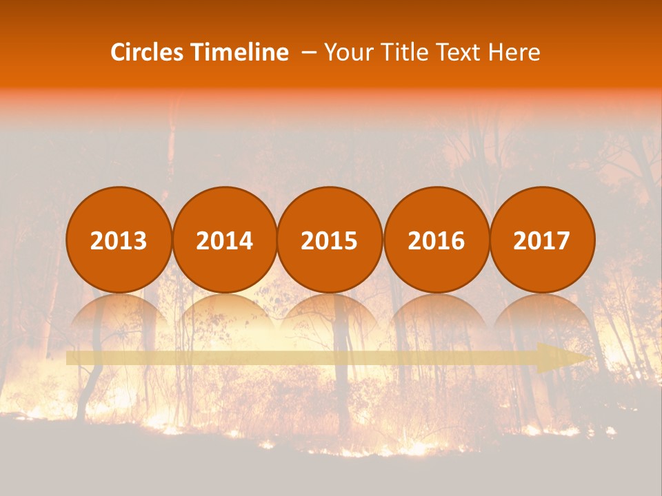Fire Forest Hot PowerPoint Template