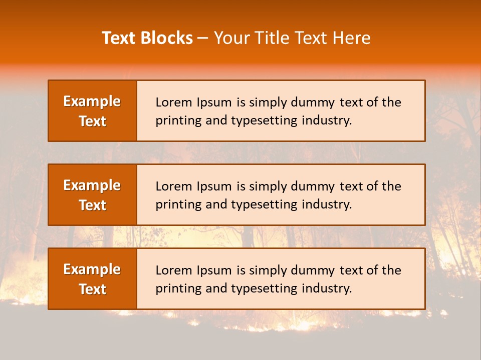 Fire Forest Hot PowerPoint Template