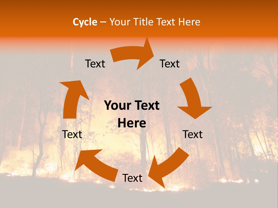 Fire Forest Hot PowerPoint Template