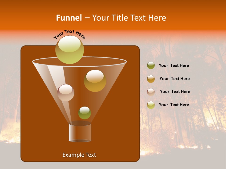 Fire Forest Hot PowerPoint Template