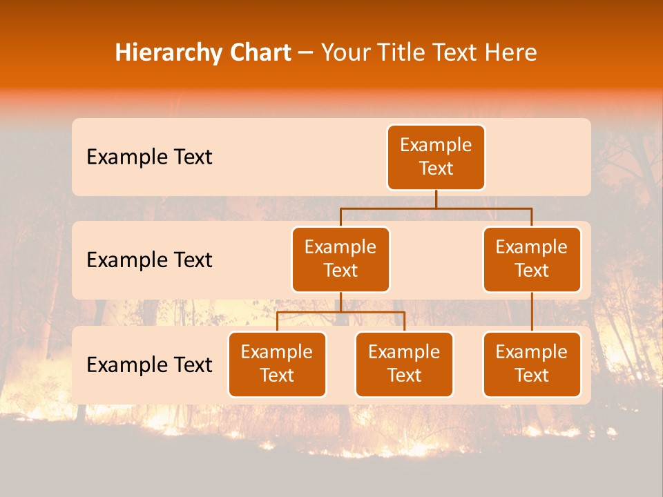 Fire Forest Hot PowerPoint Template