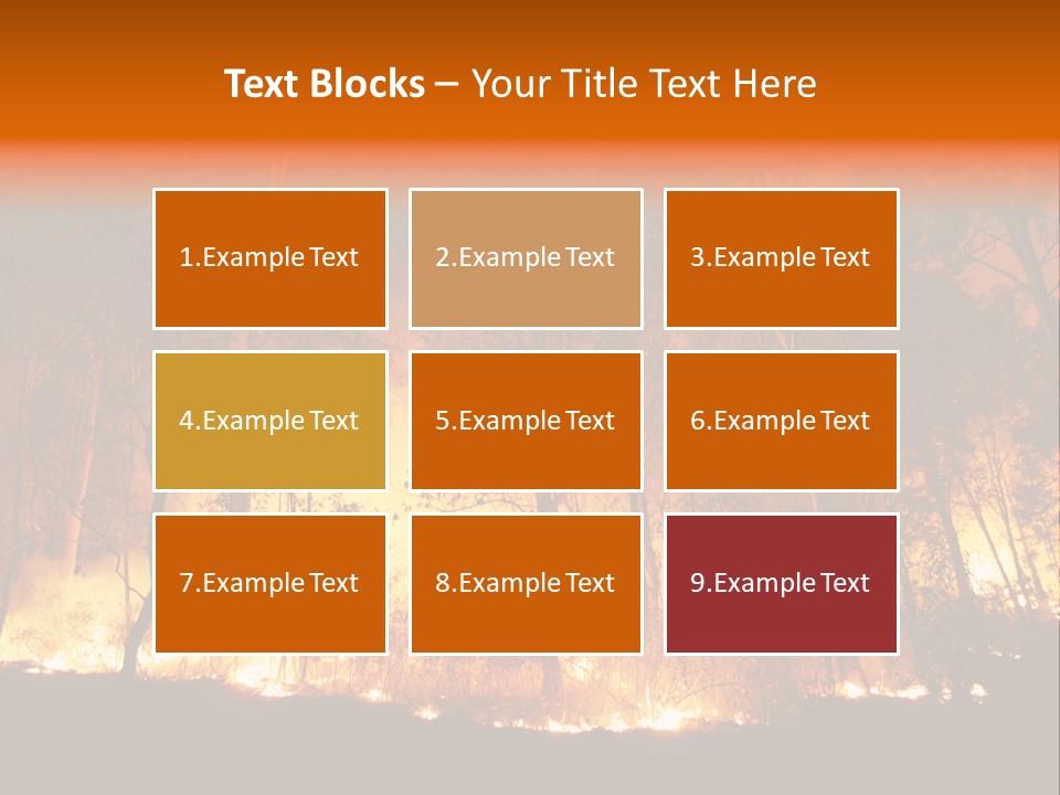 Fire Forest Hot PowerPoint Template