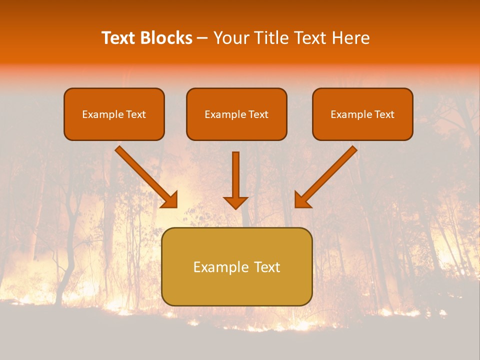 Fire Forest Hot PowerPoint Template