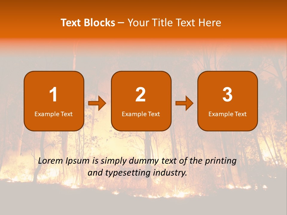 Fire Forest Hot PowerPoint Template