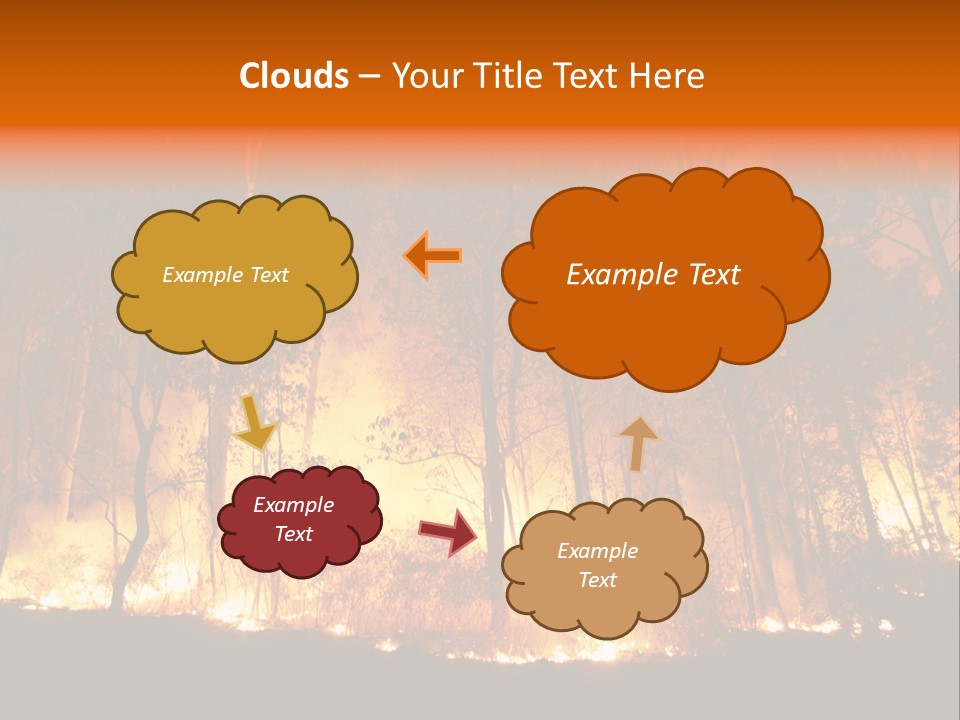 Fire Forest Hot PowerPoint Template