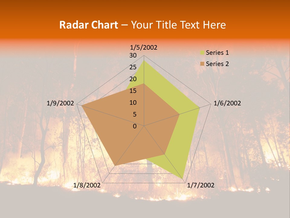 Fire Forest Hot PowerPoint Template