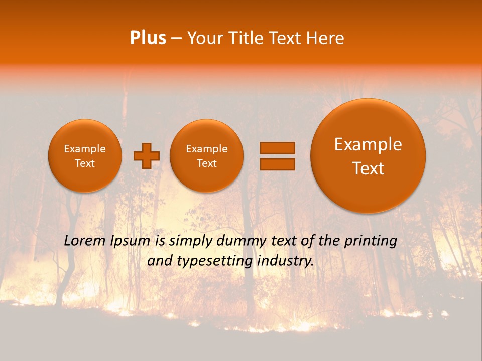 Fire Forest Hot PowerPoint Template