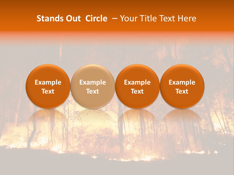 Fire Forest Hot PowerPoint Template