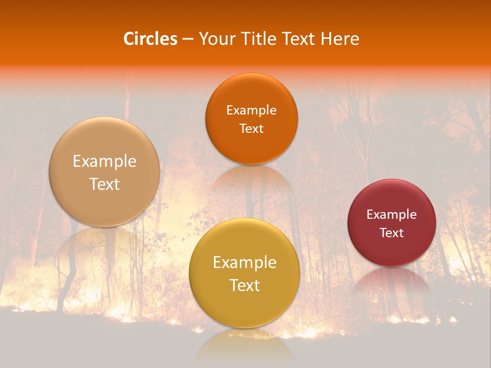 Fire Forest Hot PowerPoint Template