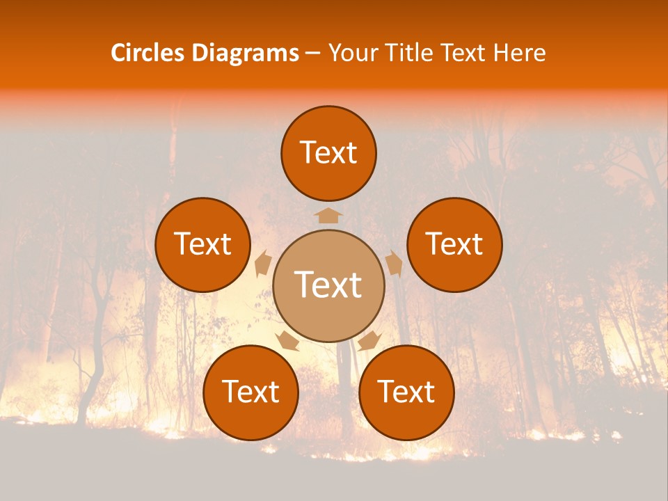 Fire Forest Hot PowerPoint Template