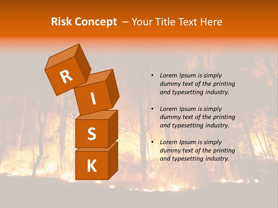 Fire Forest Hot PowerPoint Template