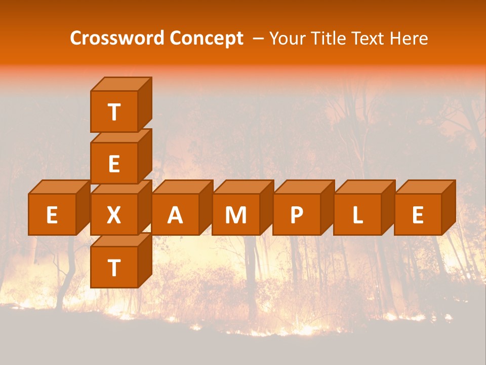 Fire Forest Hot PowerPoint Template