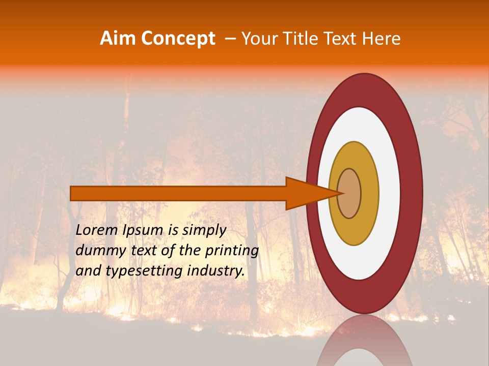 Fire Forest Hot PowerPoint Template
