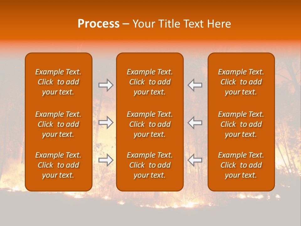 Fire Forest Hot PowerPoint Template