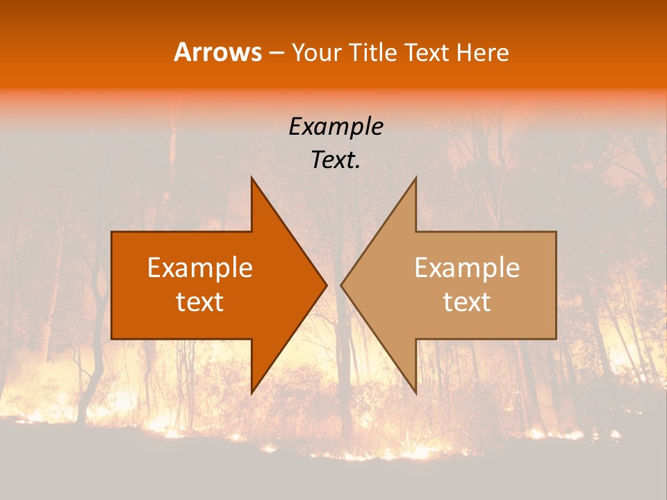 Fire Forest Hot PowerPoint Template