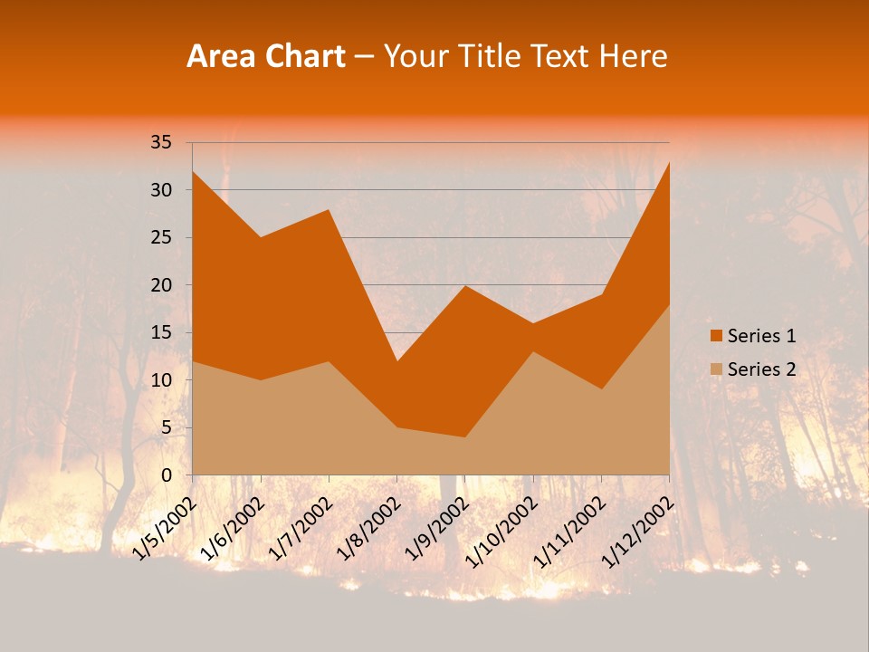 Fire Forest Hot PowerPoint Template