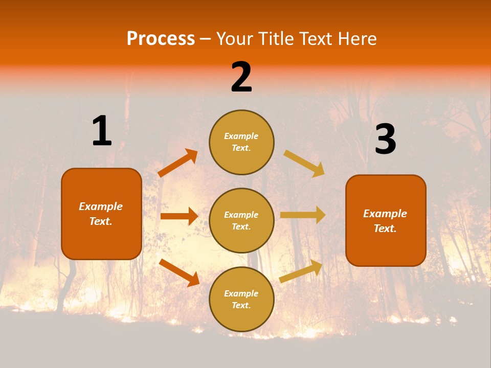 Fire Forest Hot PowerPoint Template