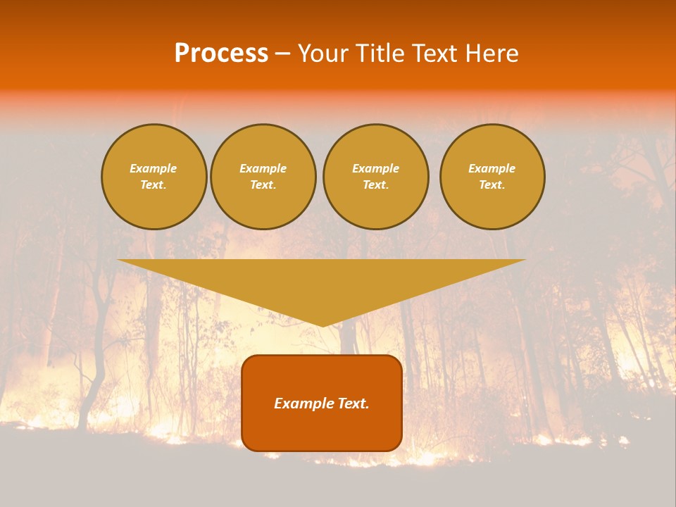 Fire Forest Hot PowerPoint Template