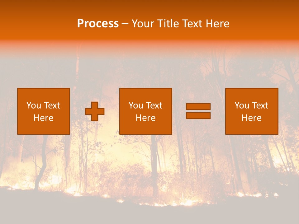 Fire Forest Hot PowerPoint Template