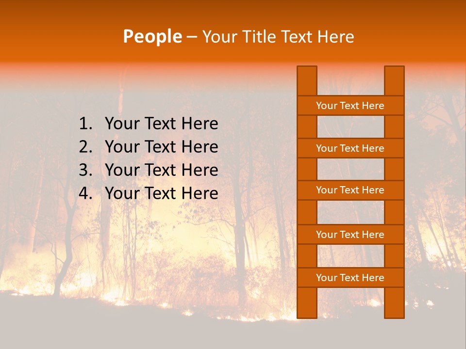 Fire Forest Hot PowerPoint Template